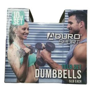 10 Lb Set Of Dumb Bells 5 Lb Each Duro Sport Workout Exercise New